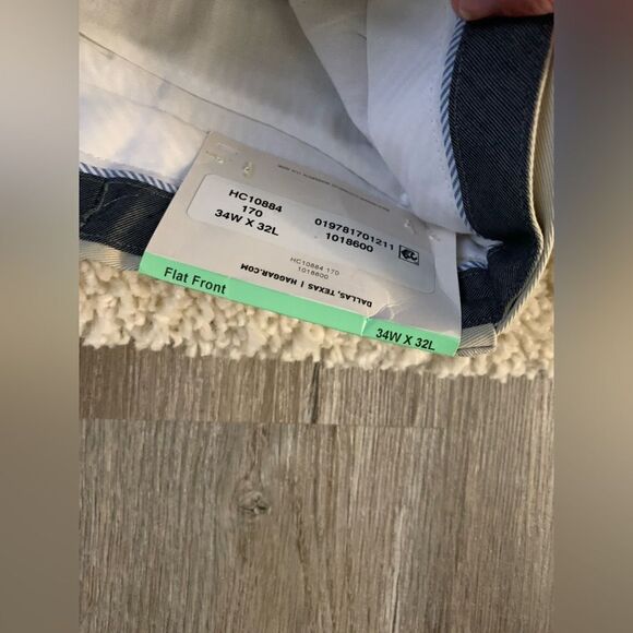 NWT Haggar Dress Pant Classic Fit Premium Casual Pant Khaki Tan Size 34 x 32 New - Picture 7 of 7